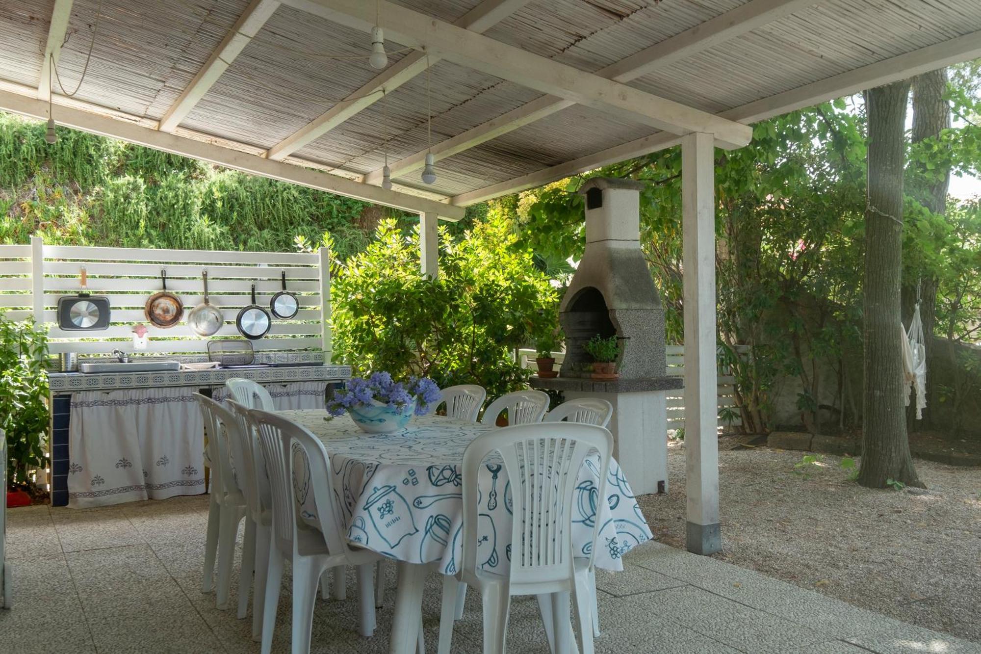 142 - Villa Blu A Marcelli - Villa Quadrilocale A Marcelli Con Ampio Giardino , Aria Condizionata E Wifi - Spiaggia Inclusa Nel Prezzo Exterior photo