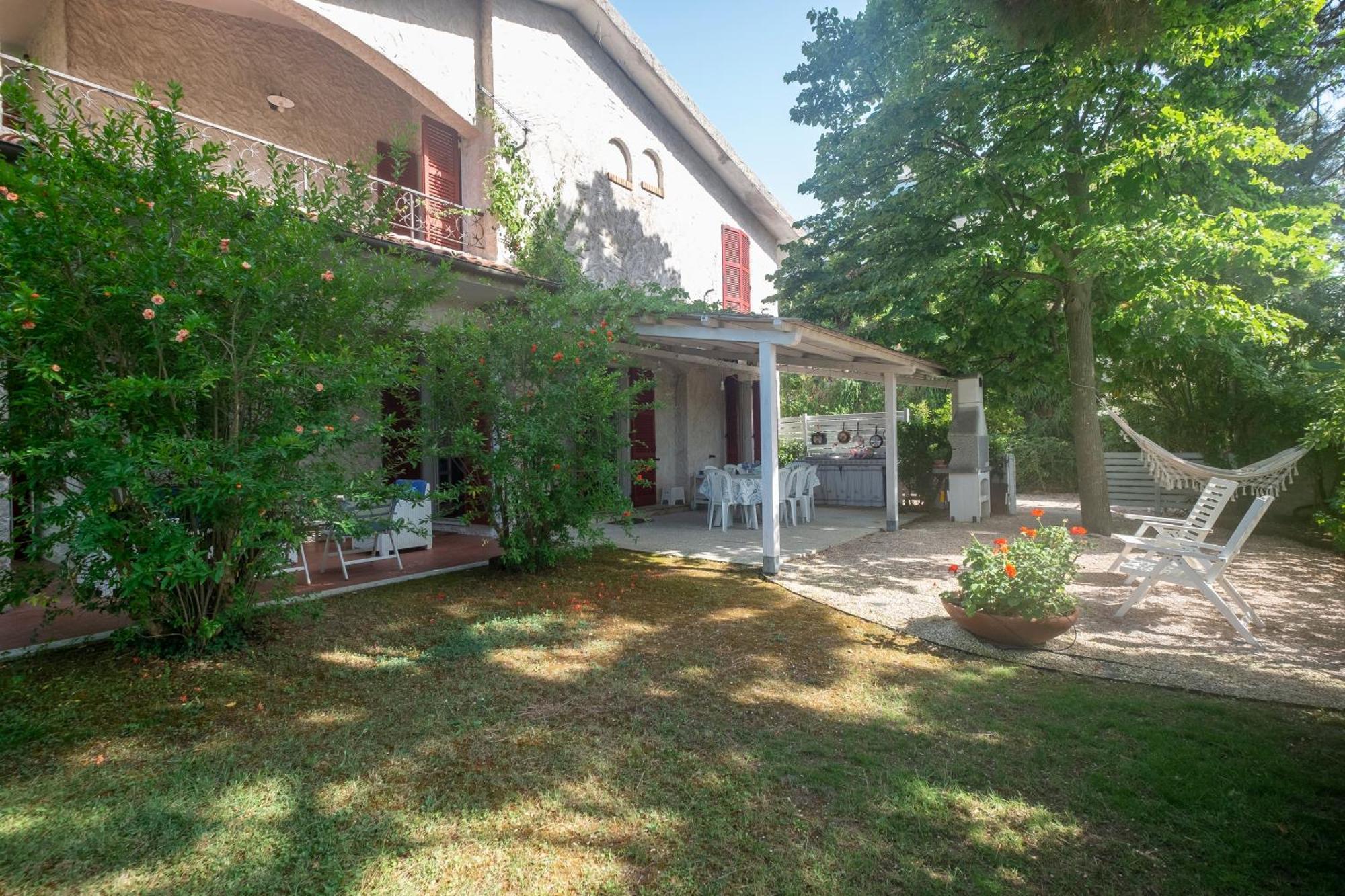 142 - Villa Blu A Marcelli - Villa Quadrilocale A Marcelli Con Ampio Giardino , Aria Condizionata E Wifi - Spiaggia Inclusa Nel Prezzo Exterior photo