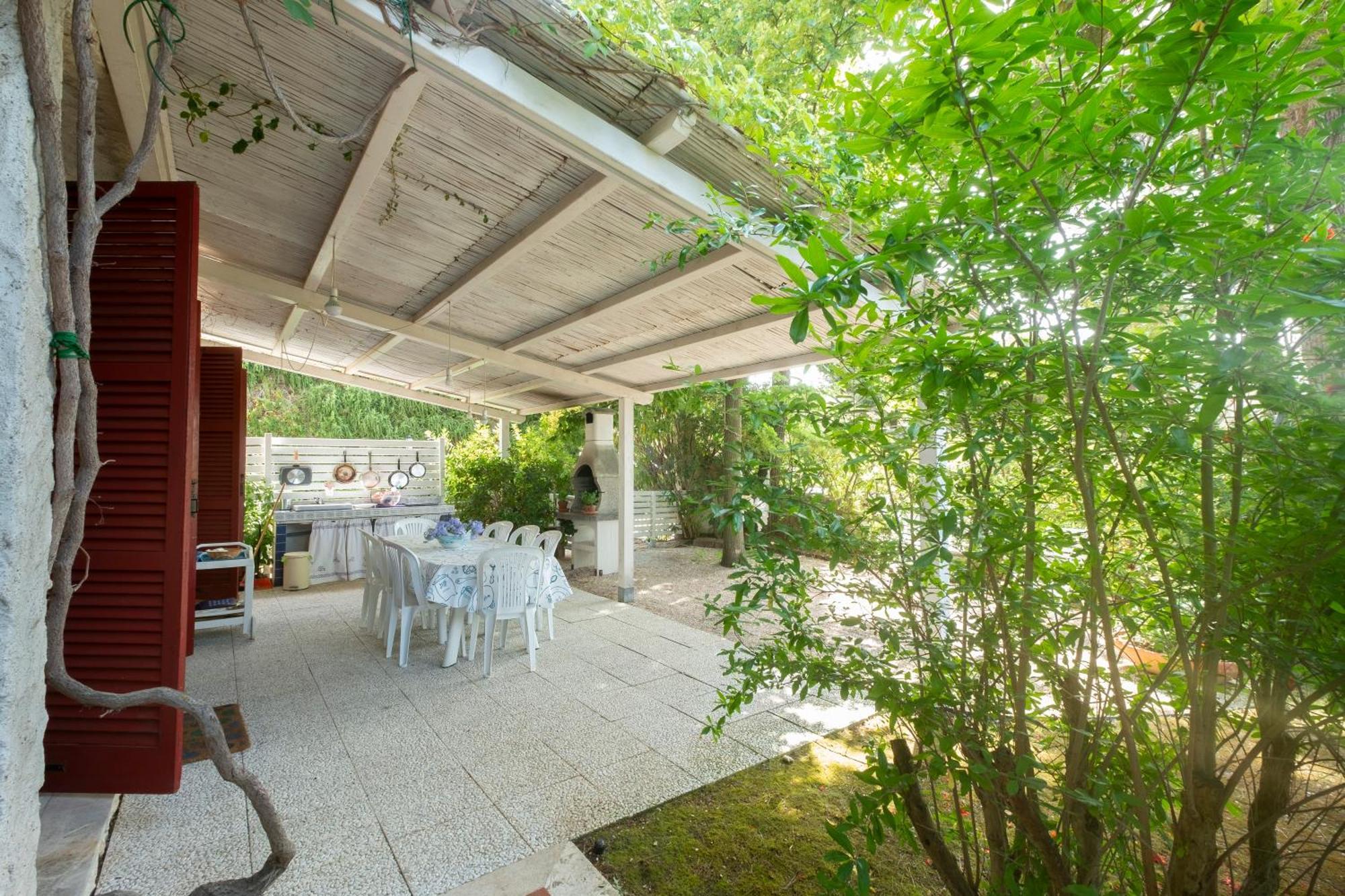 142 - Villa Blu A Marcelli - Villa Quadrilocale A Marcelli Con Ampio Giardino , Aria Condizionata E Wifi - Spiaggia Inclusa Nel Prezzo Exterior photo